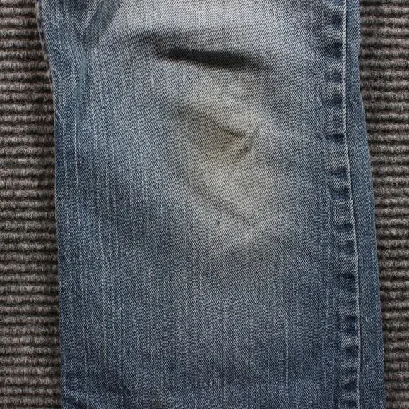 Levi's 518 Superlow Bootcut Jeans Women's 32x29 Blue Low Rise Y2K - Picture 8 of 10